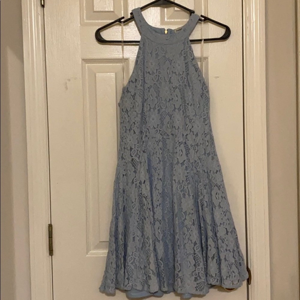 Charlotte Russe lace light blue dress